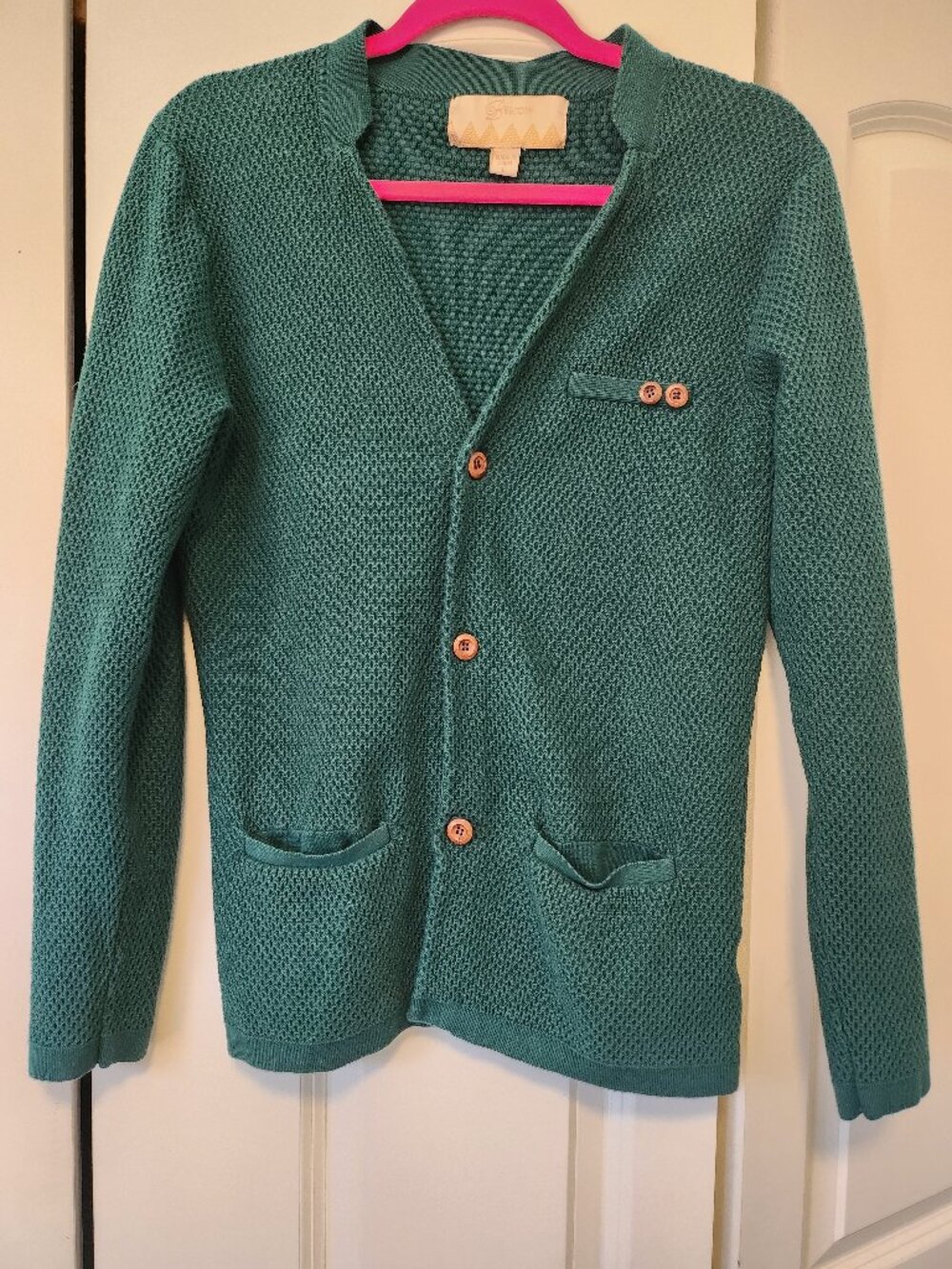 Bestow Hunter Green Knit Cardigan – Size Large
